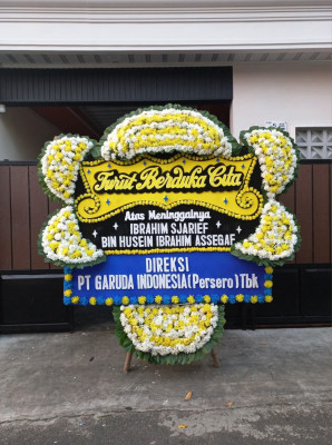 Papan Bunga Duka di Kota Bambu Selatan